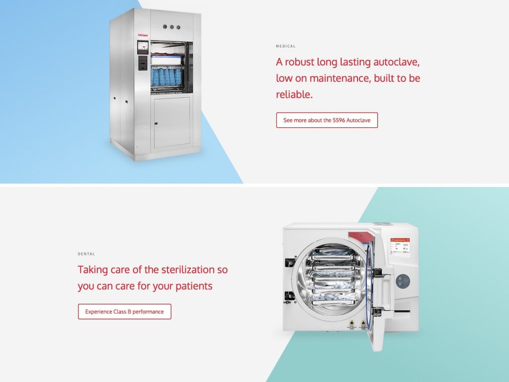 Tuttnauer Website Design by Conlumina Digital Agency – Medical Autoclaves & Sterilizers